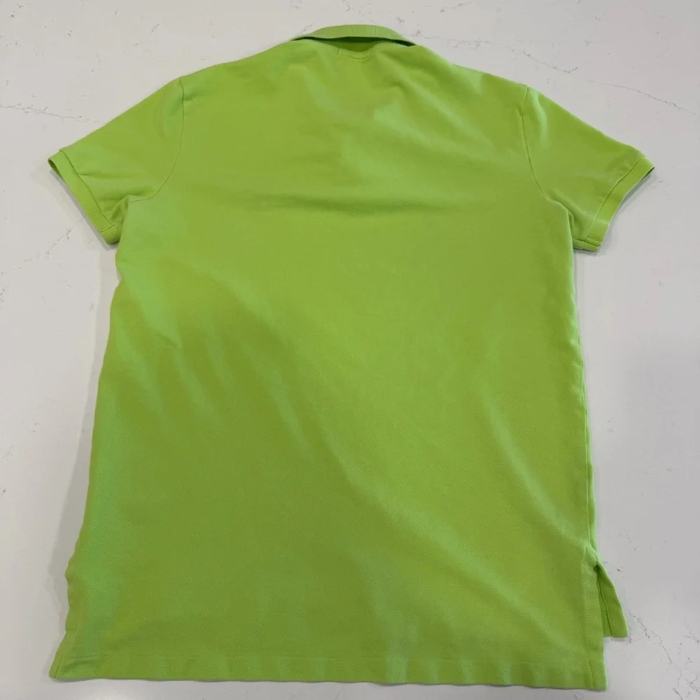 Ralph Lauren Men’s Bright Lime Green Polo Shirt - Small